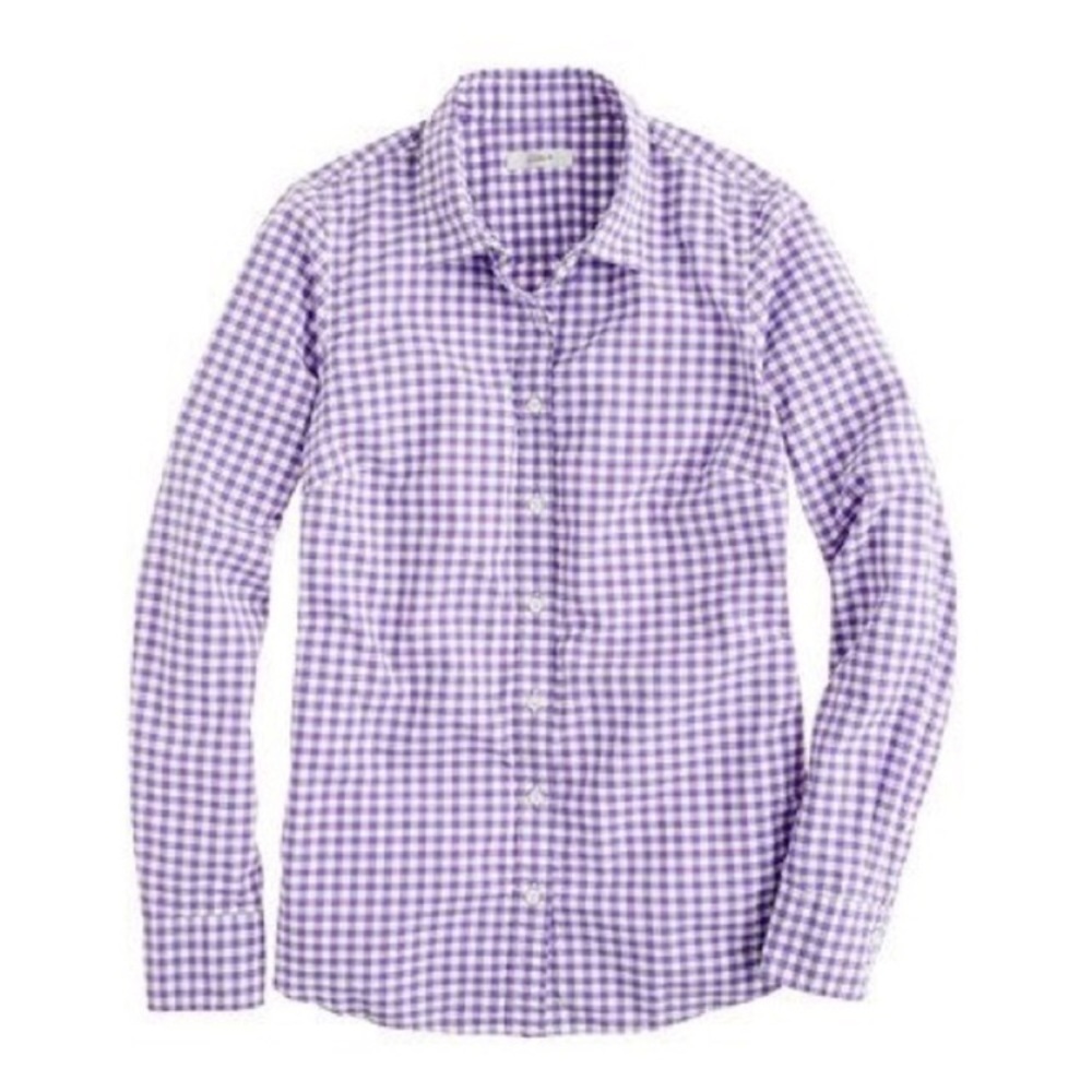 J. Crew Perfect Gingham Button Up